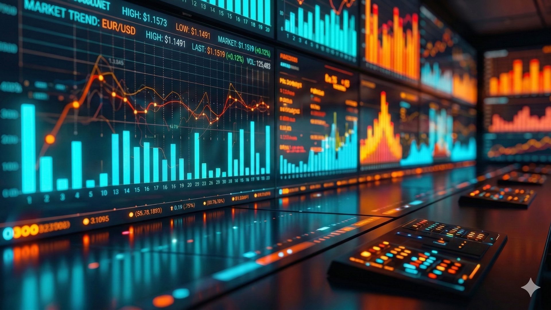 Equipe comercial analisando dados de prospecção em tablet e laptop